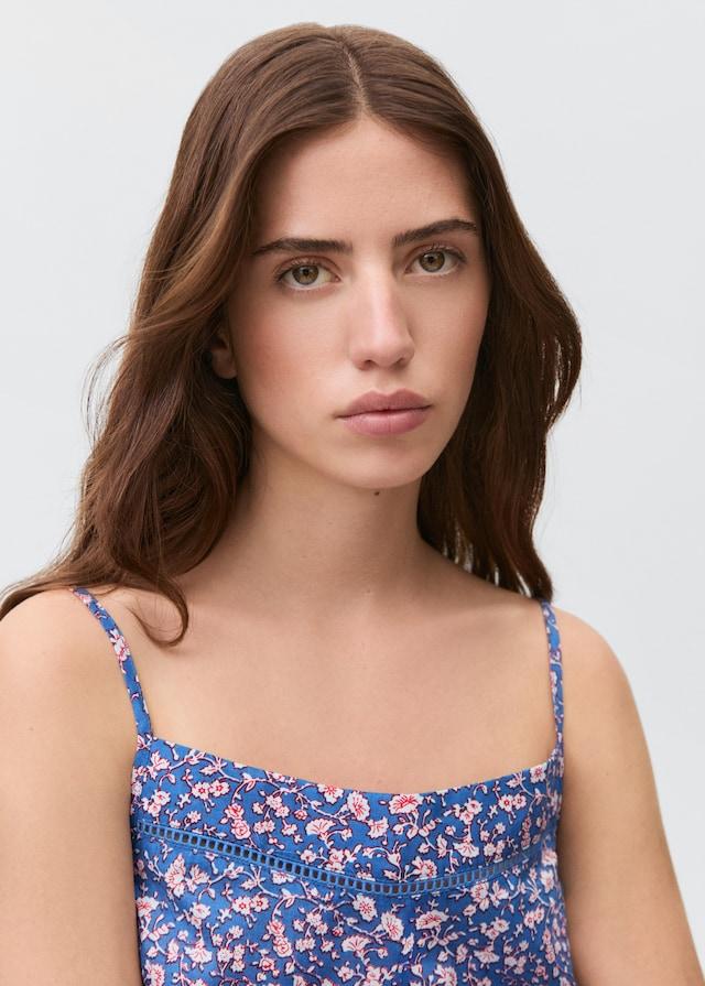 Mango Pack mit kurzem gemusterten Pyjama Top Angebot