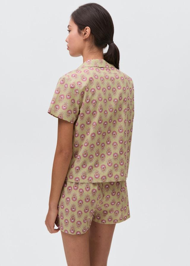 Mango Pyjama-Pack aus gemusterter Baumwolle Neueste Mode