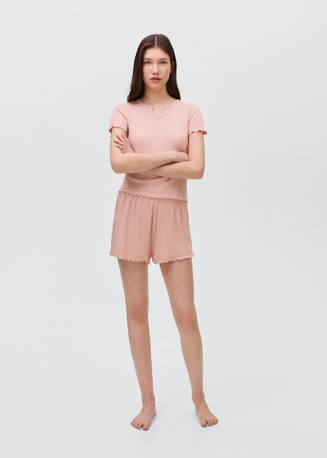 Mango Pack Kurzer Baumwoll-Pyjama Zeitlich begrenztes Angebot