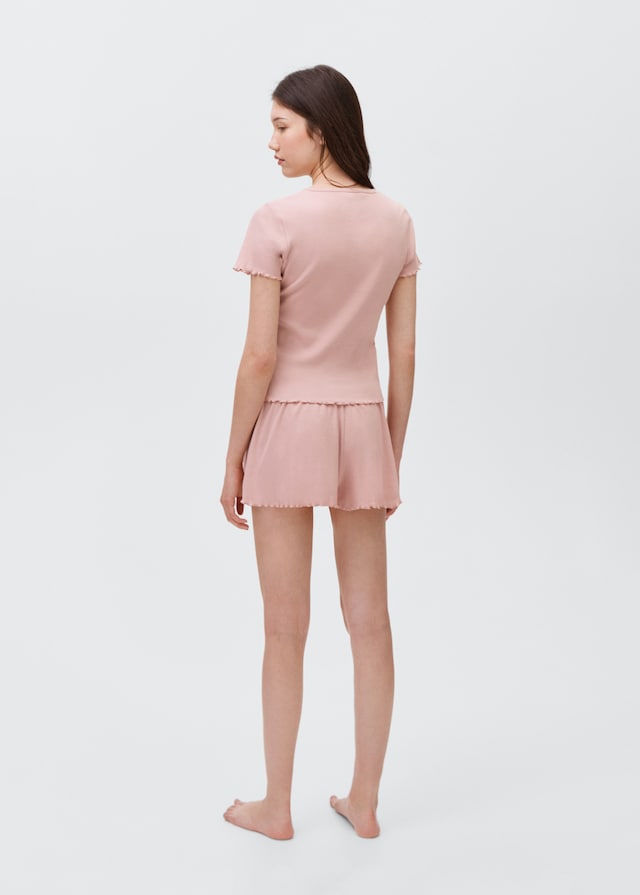 Mango Pack Kurzer Baumwoll-Pyjama Zeitlich begrenztes Angebot