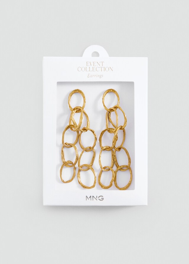 Mango Ohrhänger mit verschlungenen Ringen 50% Rabatt für begrenzte Zeit