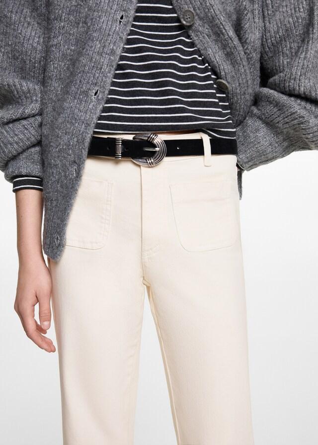 Mango Flared Jeans mit Taschen Muttertagsangebot