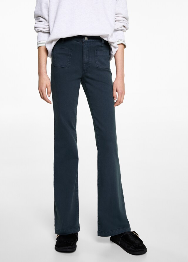 Mango Flared-Jeans mit Taschen Jubiläumsangebot