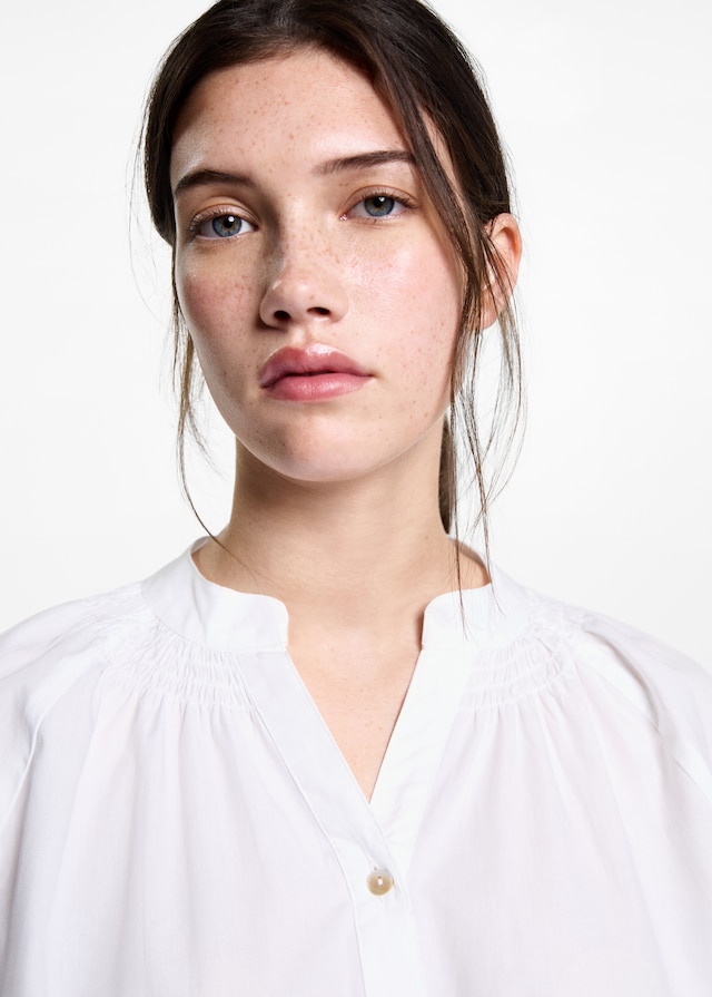 Mango Bluse mit Ballonärmeln Große Rabatte