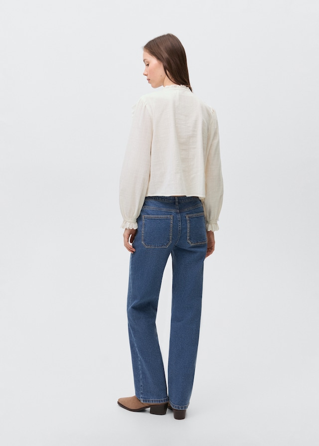 Mango Geraffte Bluse mit Rüschen Bestseller
