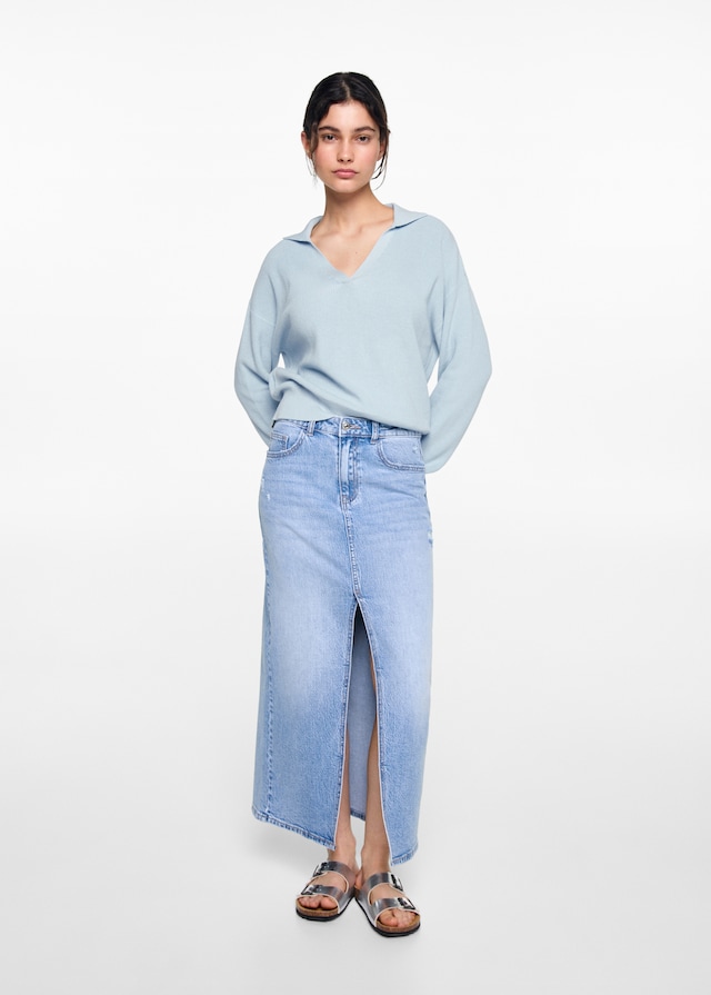 Mango Pullover mit Polo-Kragen Zeitbegrenzte Promotion