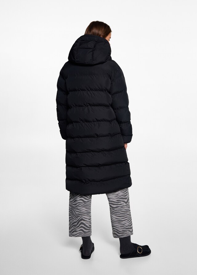 Mango Langer Steppanorak 50% Rabatt mit kostenlosem Versand
