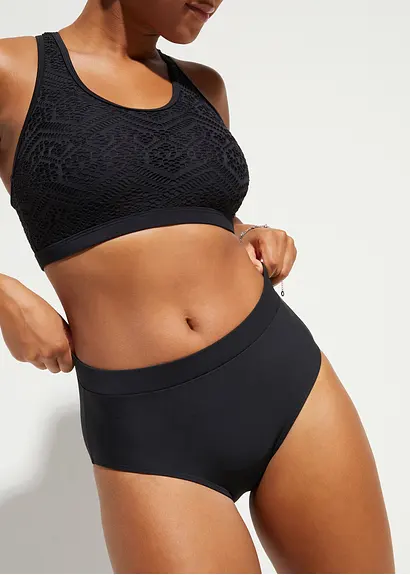 bonprix Aparter Shape Maxi-Badeanzug mit leichter Formkraft - schwarz Riesige Rabatte