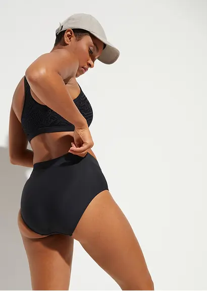 bonprix Aparter Shape Maxi-Badeanzug mit leichter Formkraft - schwarz Riesige Rabatte