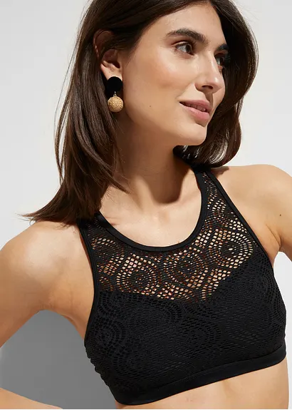 bonprix Stylishes Bustier-Bikinioberteil aus Häkelspitze mit Ringerrücken Angebote