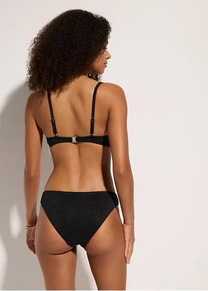bonprix Modischer Bikini mit Glitzergarn - schwarz - Damen Großer Ausverkauf