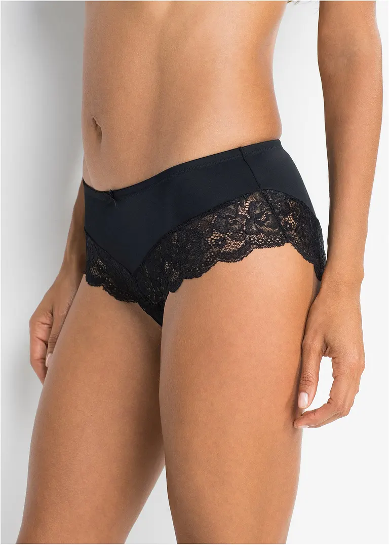 bonprix Bestehend aus einer Panty mit schlichter Hinterhose und einer mit einem edlem Spitzenband hinten Neuheiten