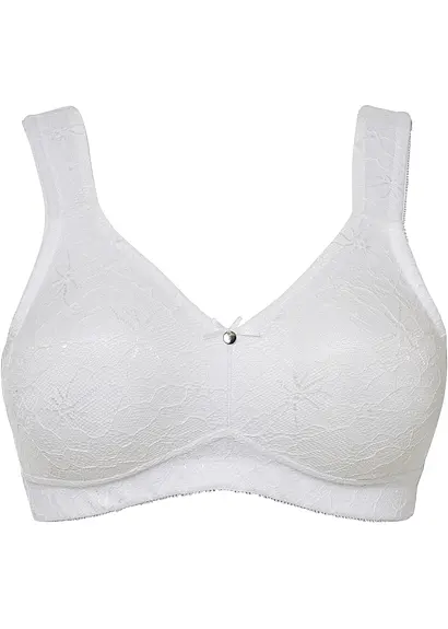 bonprix wunderschöner BH aus edler Spitze - weiß Cup D - Damen Bis zu 50% Rabatt