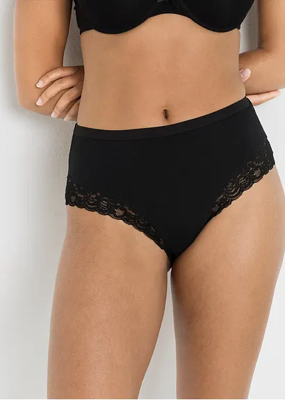 bonprix Bequemer Maxilsip mit schöner Spitze - schwarz - Damen Discount Store für neue Produkte