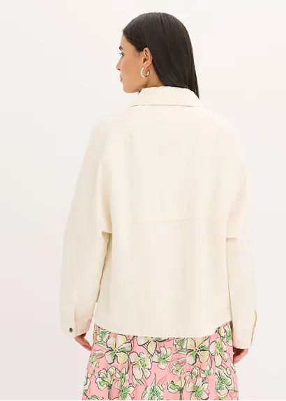 bonprix Lässige Utility Jacke mit Taschen - beige - Damen Exklusivangebot