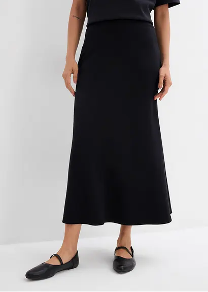 bonprix Midirock in voluminöser A-Linie - schwarz - Damen Bestseller