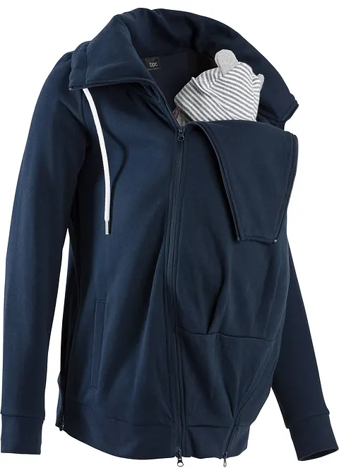 bonprix Sweatjacke für die Schwangerschaft und danach mit Trageeinsatz