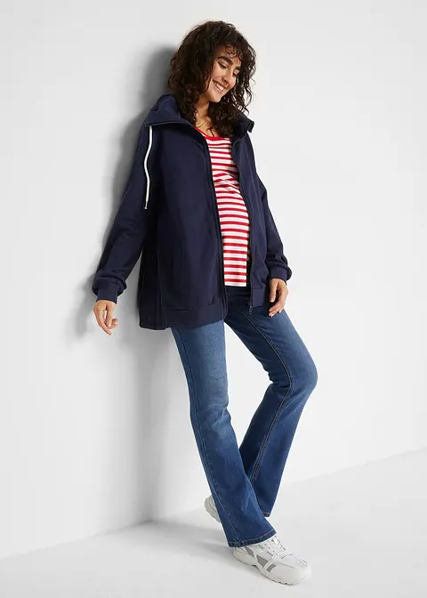 bonprix Sweatjacke für die Schwangerschaft und danach mit Trageeinsatz Super Sparpreis