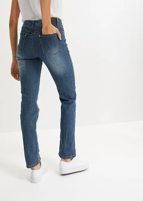 bonprix Bequeme Basic-Stretch-Jeans mit bunten Nieten - blau petite Zeitbegrenzte Promotion