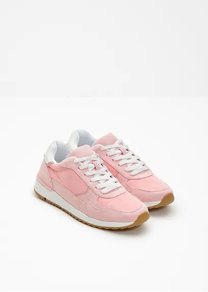 bonprix Lässiger Sneaker im Retro Look - rosa - Damen Fabrikladen