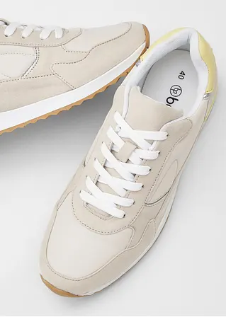 bonprix Lässiger Sneaker im Retro Look - beige - Damen Begrenzt auf 3 Tage