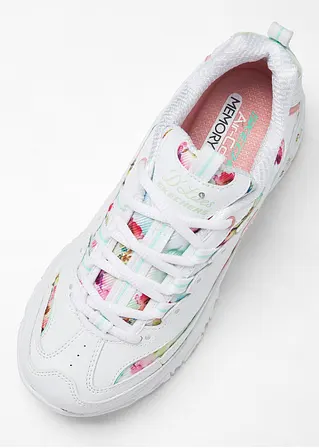 bonprix Modischer Chunky Sneaker von Skechers mit Blumenmuster - weiß zollfrei
