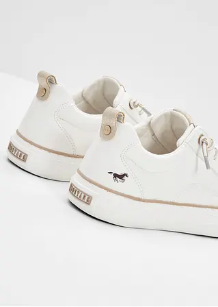 bonprix Bequemer Mustang Sneaker zum reinschlüpfen - weiß Outlet
