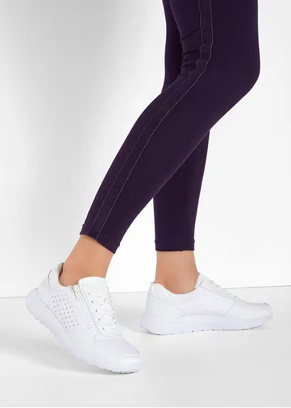 bonprix Komfortabler Sneaker in schönem Design - weiß - Damen Auslauf