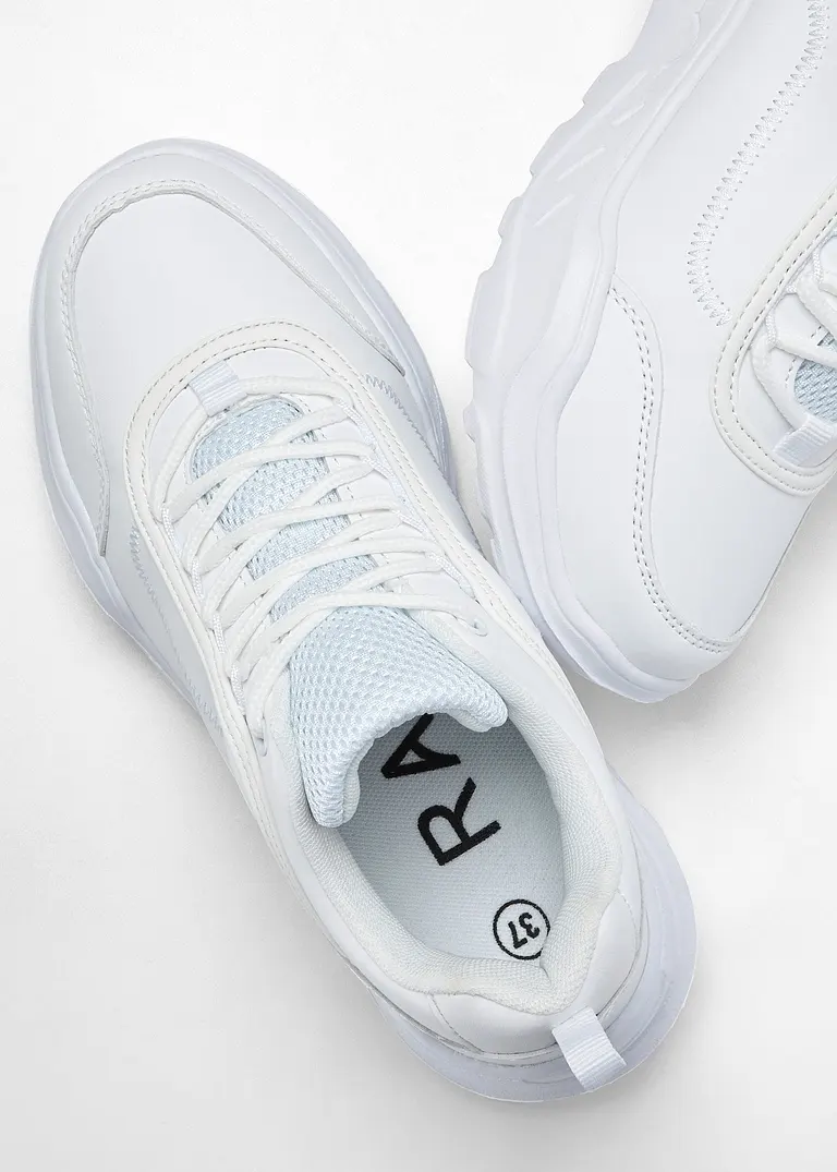bonprix Modischer Chunky Sneaker - weiß - Damen Blitzverkäufe