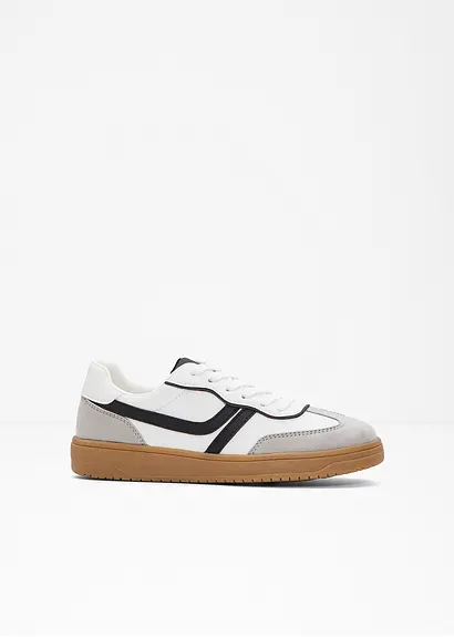 bonprix Modischer Sneaker im Casual-Look - weiß - Damen Versandkostenfrei