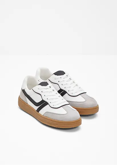 bonprix Modischer Sneaker im Casual-Look - weiß - Damen Versandkostenfrei