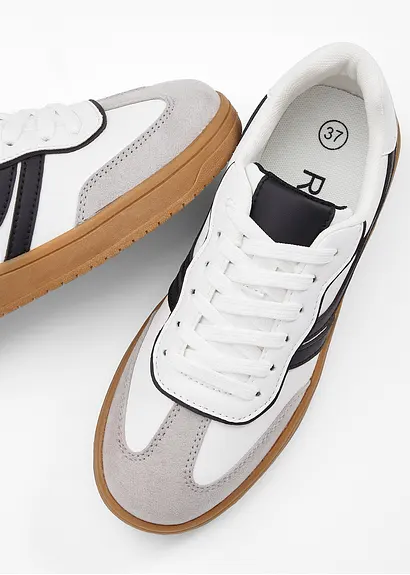 bonprix Modischer Sneaker im Casual-Look - weiß - Damen Versandkostenfrei