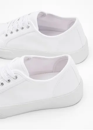 bonprix Schicker Plateausneaker von RAINBOW mit Schnürung - weiß - Damen Exklusivangebot