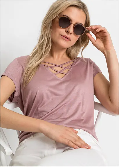 bonprix Trendy Sonnenbrille mit rosafarbenen Gestell - rosa Große Rabatte