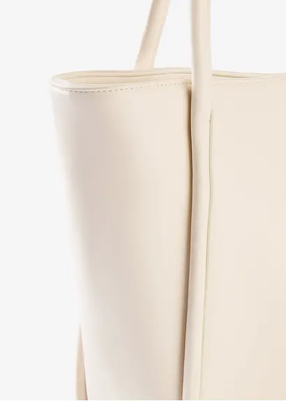 bonprix Modischer Shopper in Lederoptik - beige - Damen Vierteljährliche Förderung