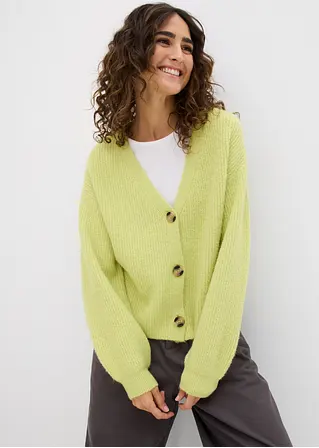 bonprix Verkürzte Strickjacke - grün - Damen 50% Rabatt für begrenzte Zeit