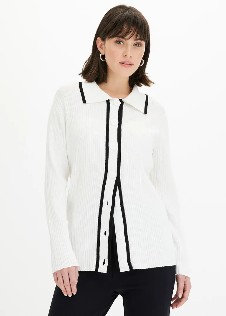 bonprix klassisch schöner Smart Cardigan - weiß - Damen Begrenztes Angebot