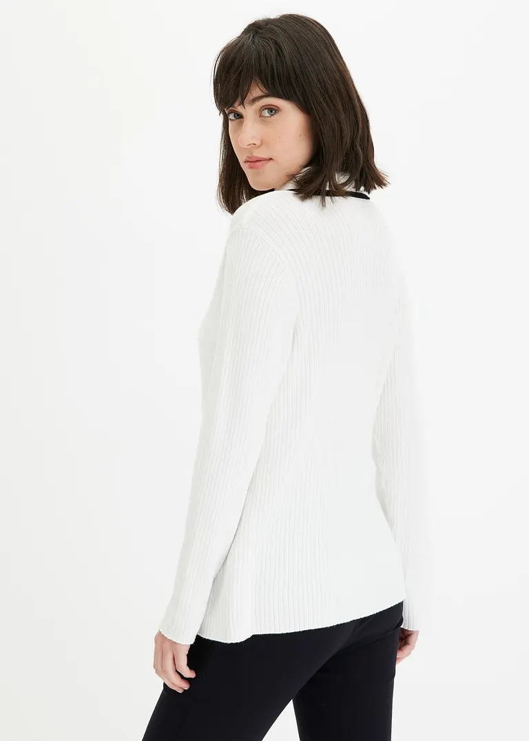 bonprix klassisch schöner Smart Cardigan - weiß - Damen Begrenztes Angebot