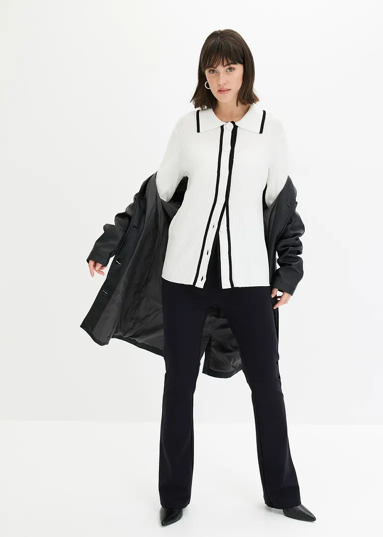bonprix klassisch schöner Smart Cardigan - weiß - Damen Begrenztes Angebot