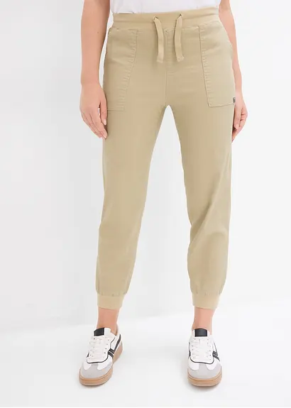 bonprix Twillhose mit Bequembund und aufgesetzten Taschen hinten - grün Bestseller