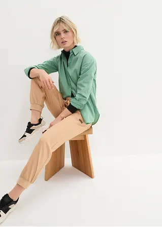 bonprix Twillhose mit Bequembund und aufgesetzten Taschen hinten - beige Saisonale Angebote
