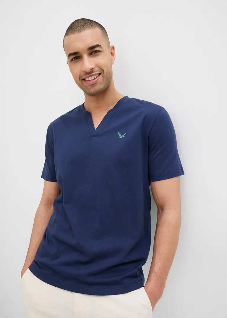 bonprix modernes T-Shirt mit V-Ausschnitt im Doppelpack Bis zu 55% Rabatt