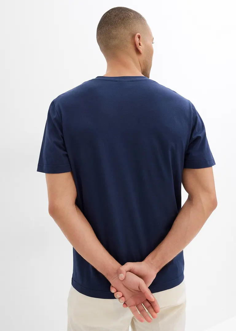bonprix modernes T-Shirt mit V-Ausschnitt im Doppelpack Bis zu 55% Rabatt