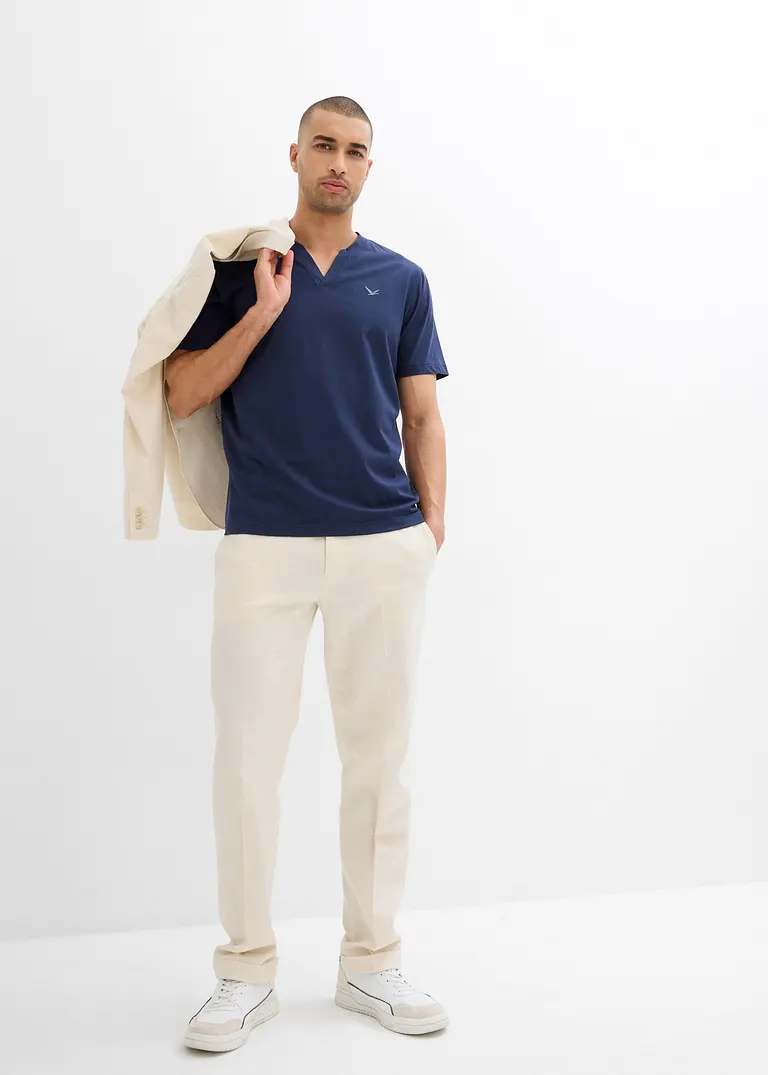bonprix modernes T-Shirt mit V-Ausschnitt im Doppelpack Bis zu 55% Rabatt
