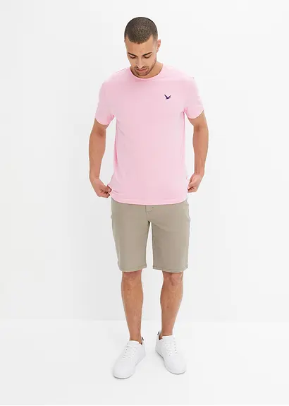 bonprix Schöne T-Shirts im 3er Pack mit kleiner Stickerei auf der Brust Super Rabatt