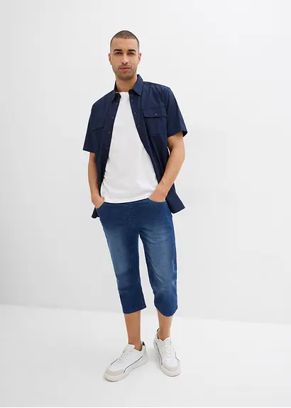 bonprix Bequeme Schlupfjeans in 3/4 Länge aus sommerlich leichtem Denim Fabrikladen