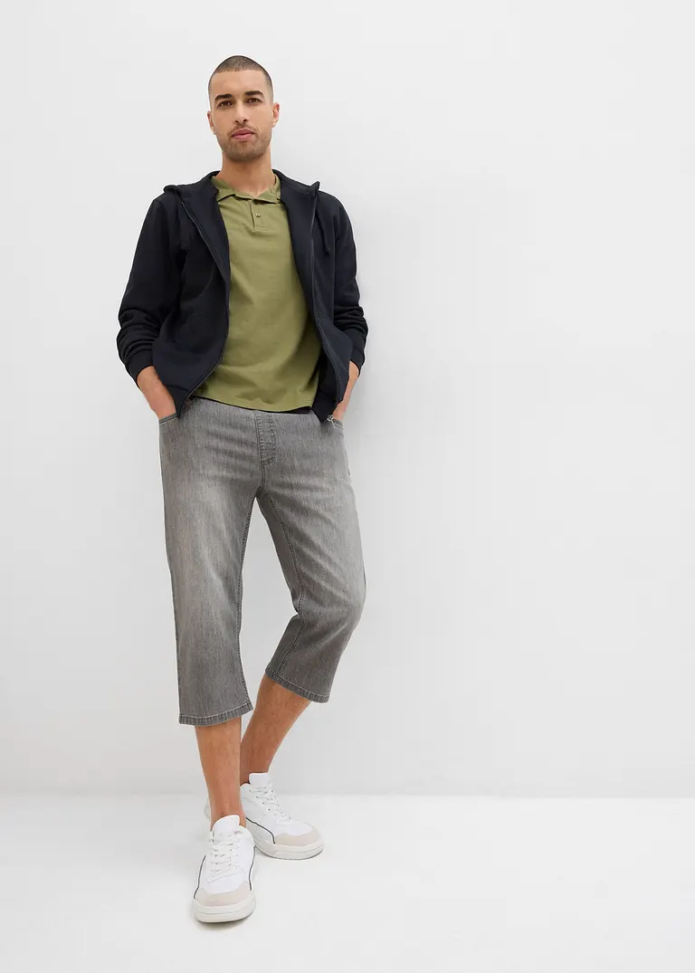 bonprix Bequeme Schlupfjeans in 3/4 Länge aus sommerlich leichtem Denim Begrenzt auf 3 Tage