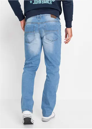 bonprix Regular Fit Stretch-Jeans Straight 2er-Pack mit kerniger Waschung Black Friday Preise