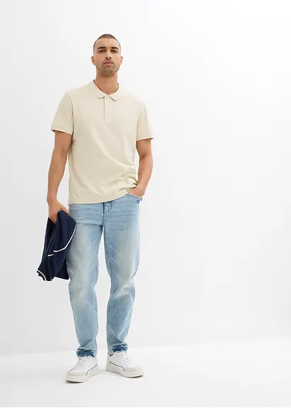 bonprix modernes Poloshirt in Piqué-Qualität im Doppelpack Im Verkauf