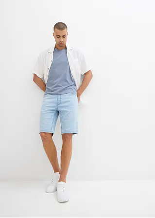 bonprix Kernige Bermuda aus bequemen Sweat-Denim - blau Rabatte dieses Monats